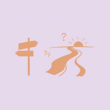 Ilustração: escolher um caminho (publicação de Instagram)